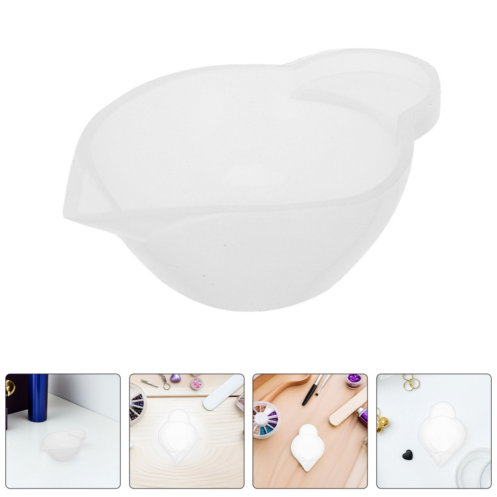 Mixing Cup Silicone - 25個入りレジンシリコンミキシングカップ、精密なエポキシ注型用、安定性と柔軟性のあるノンスティックDIYクラフトレジンモールドミキシングボウル、エポキシアート用