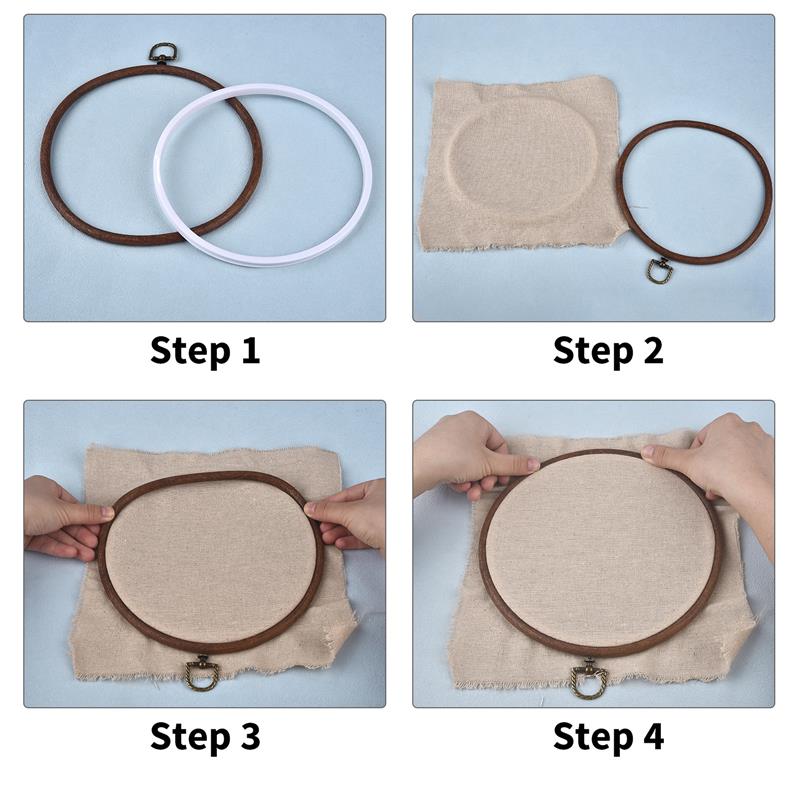 楕円形の木製刺frameフープ,丸いフープ,プラスチックフレ - Wood Ring Blank のレビューと価格