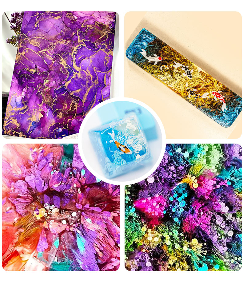 10 ミリリットルアルコールインクアートエポキシ樹脂顔料 2 - Resin Dye Alcohol のレビューと価格