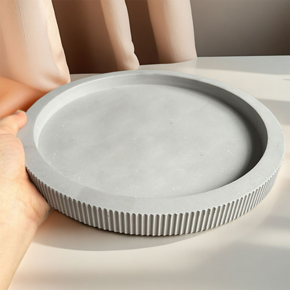 ラウンド収納トレイシリコーン型ストライプ石膏コースター金型石 - Coaster Mold Round のレビューと価格