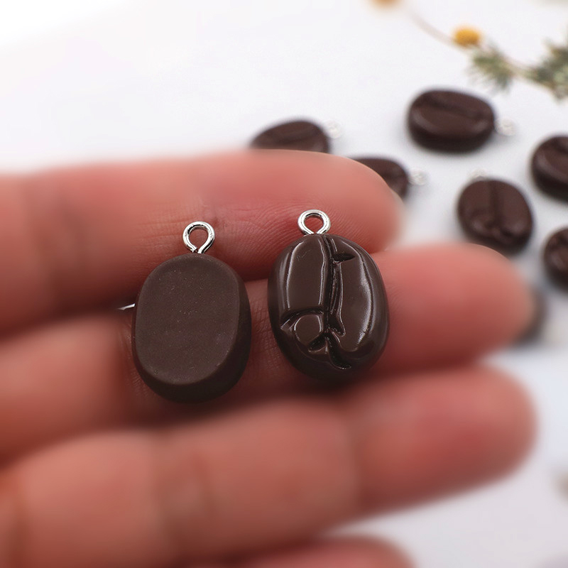 10 個コーヒー豆樹脂ペンダントチャーム DIY イヤリング - Resin Craft Projects のレビューと価格