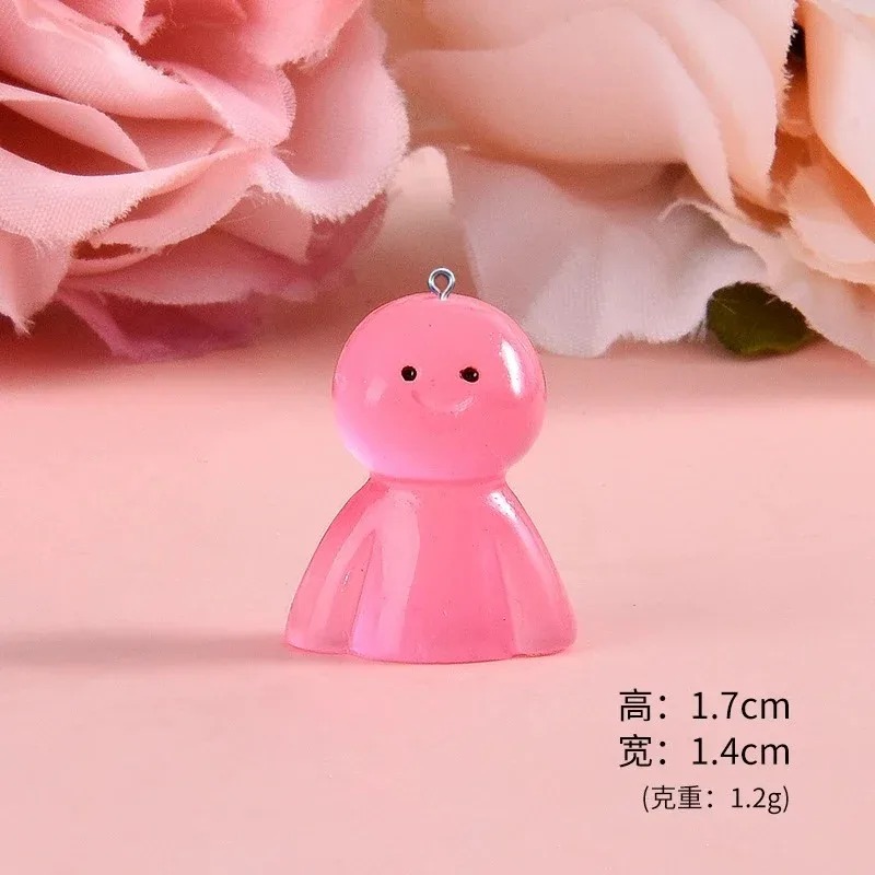10 個暗闇で光る漫画人形樹脂チャーム発光ペンダント DIY - Resin Craft Supplies のレビューと価格