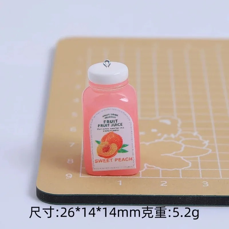 10個入り かわいいミニ3Dチェリーオレンジジュースボトル  - Resin Craft Supplies のレビューと価格