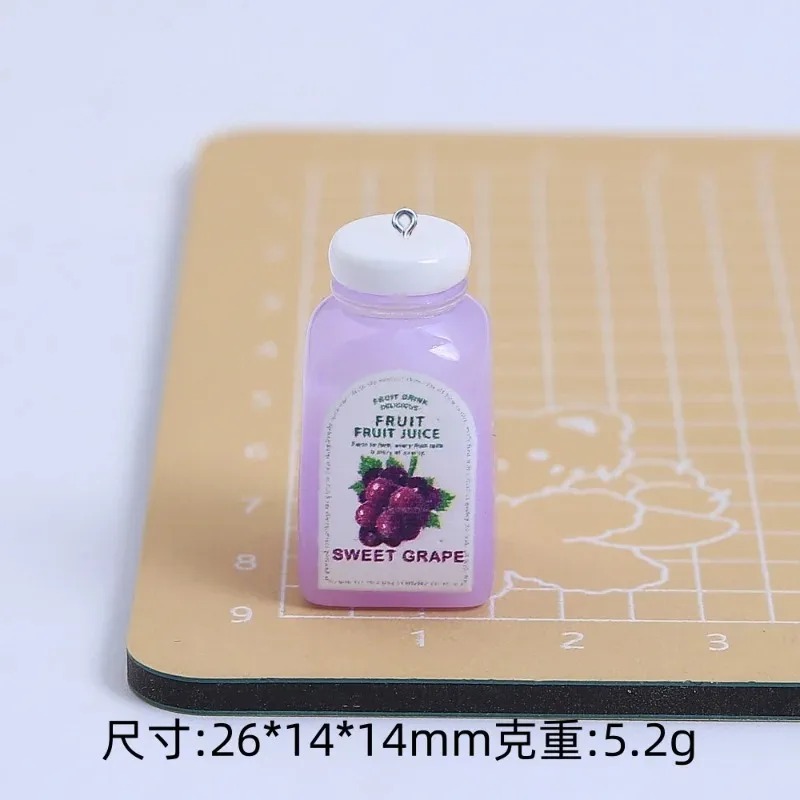 10個入り かわいいミニ3Dチェリーオレンジジュースボトル  - Resin Craft Supplies のレビューと価格