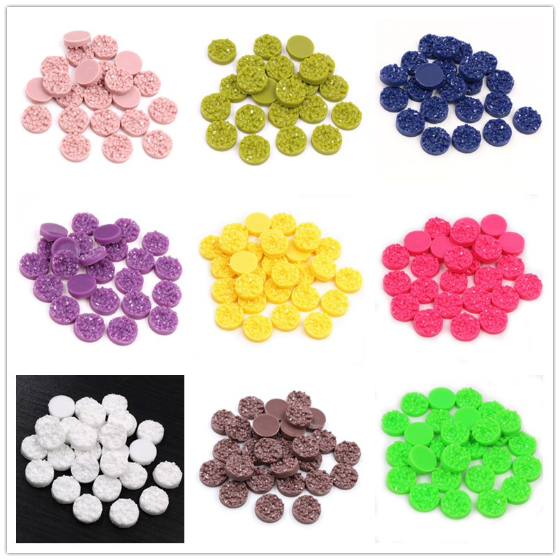 40 個樹脂 Druzy カボションドーム 8/10/12  - Resin Craft Projects のレビューと価格