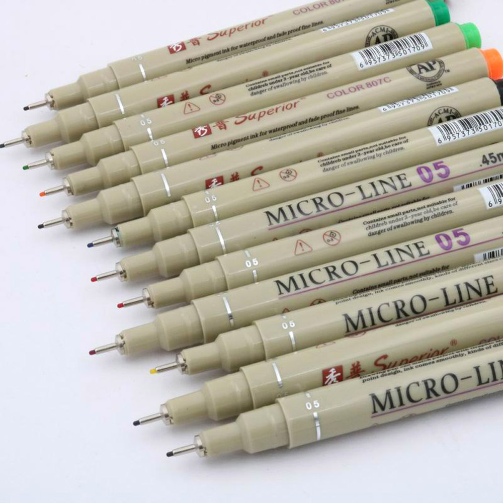 12 色多孔質ペン描画デザインスケッチミクロンペン 0.5  - Copic Marker Sketch のレビューと価格