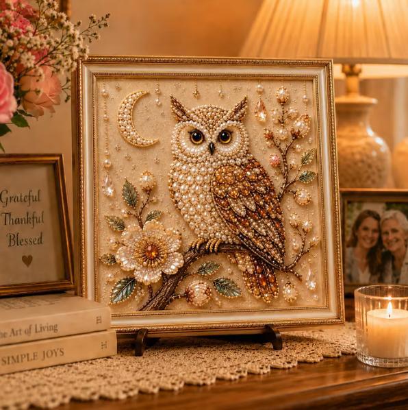 大人向けフクロウダイヤモンドパールアートDIYペインティング - Resin Craft Kit のレビューと価格