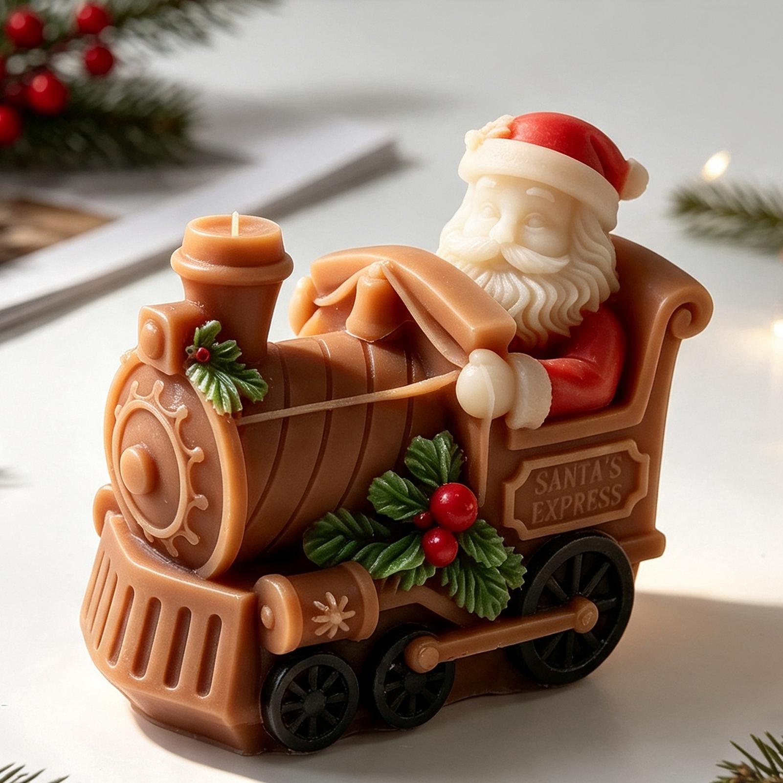クリスマスキャンドルモールド トレイン型キャンドル製作モール - Resin Craft For Beginners のレビューと価格
