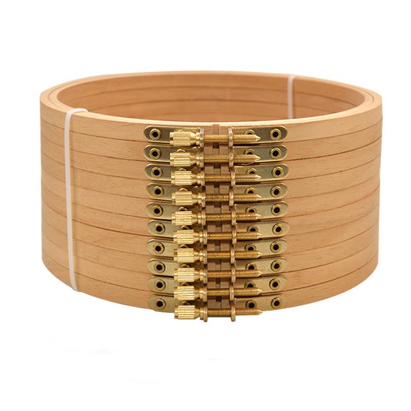 1個入り 高品質ブナ材刺繍枠 木製刺繍サークルリングホルダー - Wood Ring Blank のレビューと価格