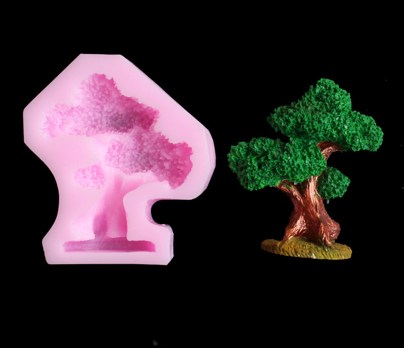 松の木シリカゲルモールド DIY ソフトキャンディ、粘土、キ - Resin Craft Material のレビューと価格