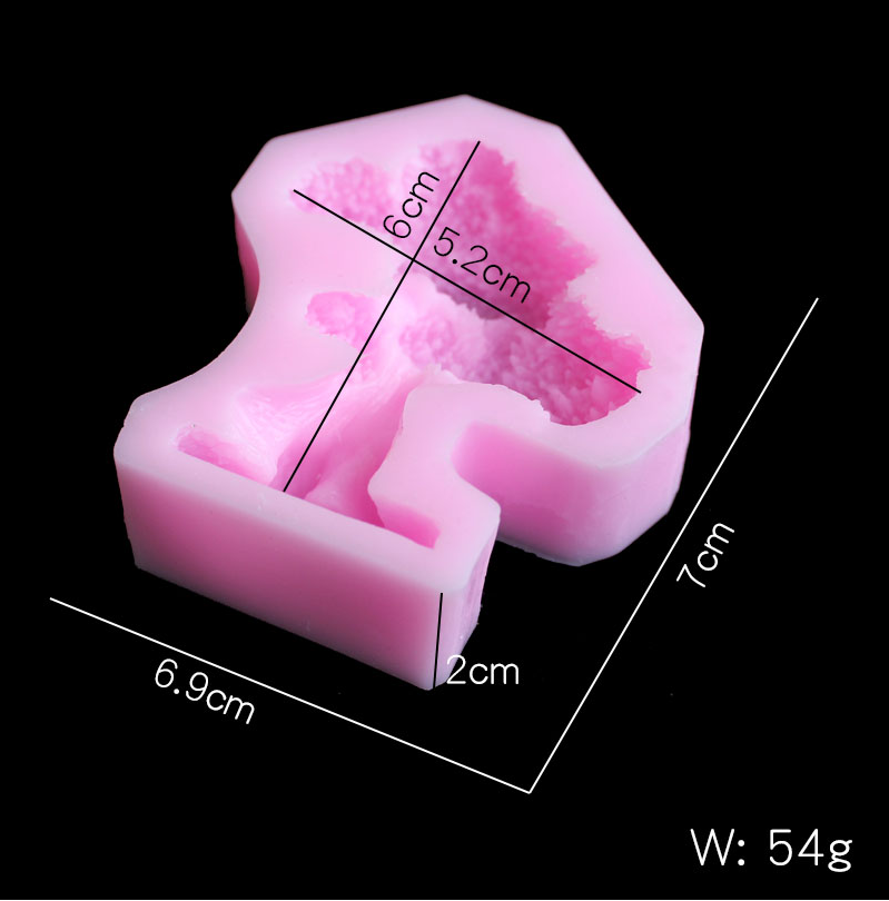 松の木シリカゲルモールド DIY ソフトキャンディ、粘土、キ - Resin Craft Material のレビューと価格