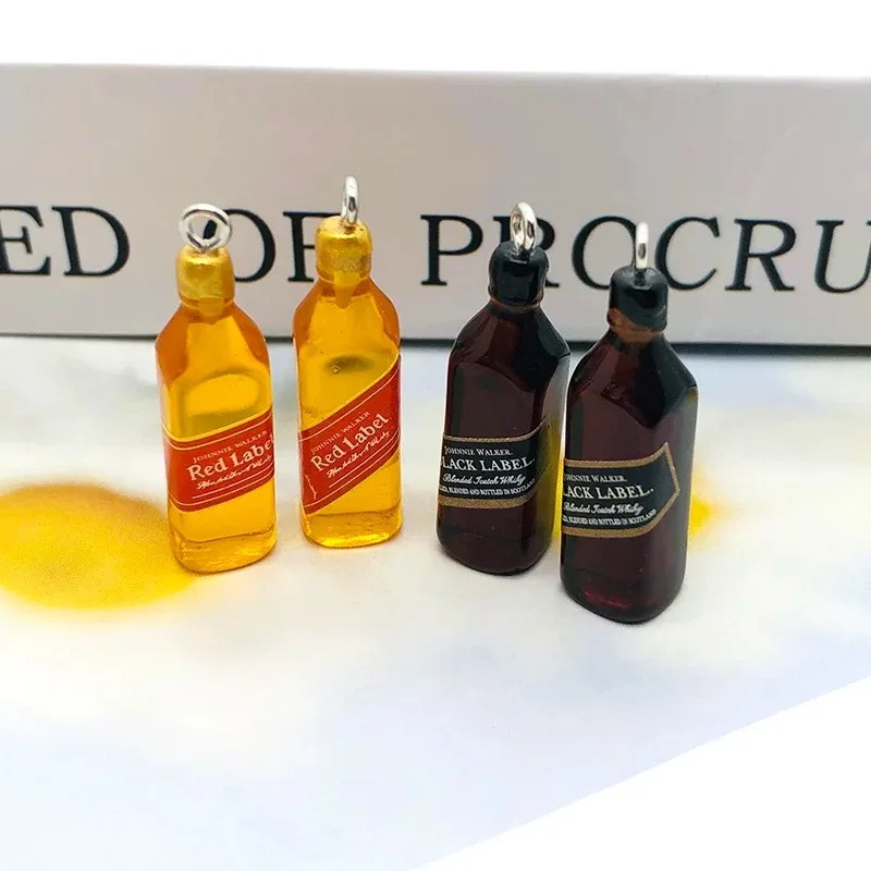 10 個小さなワインバーボトル樹脂チャーム DIY イヤリン - Resin Craft Projects のレビューと価格