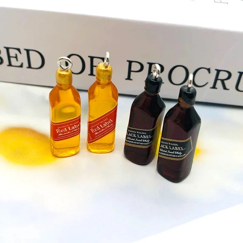 10 個小さなワインバーボトル樹脂チャーム DIY イヤリン - Resin Craft Projects のレビューと価格