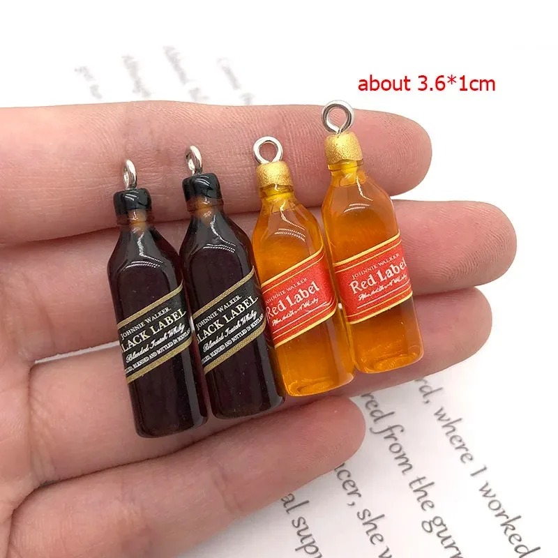 10 個小さなワインバーボトル樹脂チャーム DIY イヤリン - Resin Craft Projects のレビューと価格