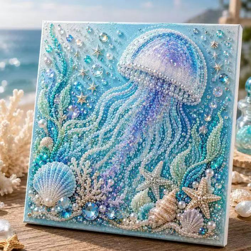 オーシャンダイヤモンドパールペインティングDIYキット 3D - Resin Craft For Beginners のレビューと価格